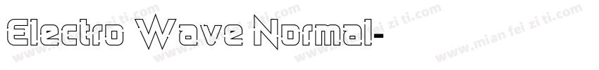 Electro Wave Normal字体转换